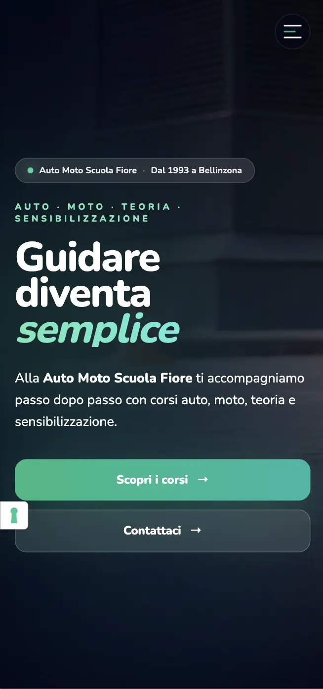 Autoscuola Fiore mobile website preview
